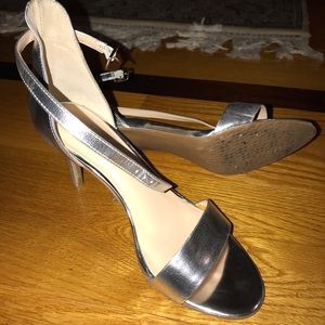 BP kitten heel Silver Sandals